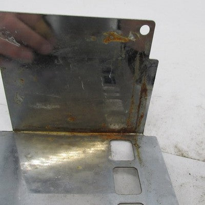 Vtg Harley Davidson OEM Chrome Battery Cover Gold Eagle Emblem Dyna XL
