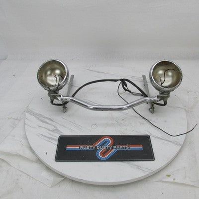 Harley OEM Chrome Springer Auxiliary Passing Lamp Bar 88+ FXSTS Softai