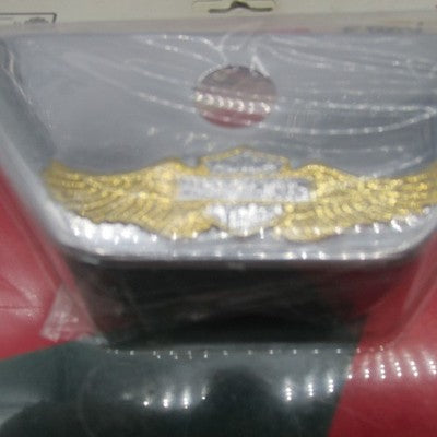 Eagle Iron Chrome Oil Tank Cover w/ Harley-Davidson Bar & Shield Eagle