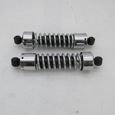 Pair of Harley OEM EUC Stock 91-17 Dyna 12" Chrome Rear Shock Absorber