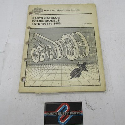 Harley Davidson Genuine Late 1984-1986 Police Models Parts Catalog 994