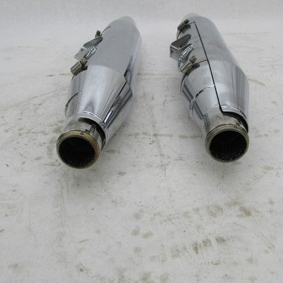 Pair of Harley Davidson OEM Stock Exhaust Mufflers FXB Softail 18+ 649