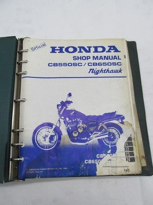 Honda Official Factory 1983-1985 CB550SC CB650SC Nighthawk Service Sho