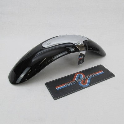 Harley OEM NOS V-Rod VRSC Front Fender Vivid Black w/ Chrome Bracket 5