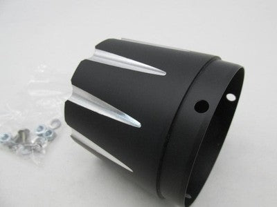 Rush Harley Davidson NOS Black Exhaust Muffler End Cap  Tip 4023B
