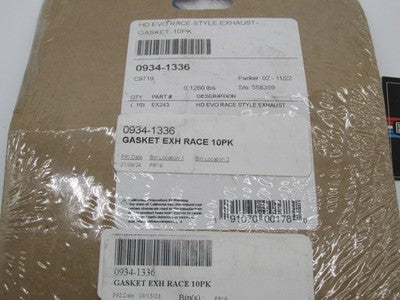 Lot of 10 Cometic NOS Harley Davidson Exhaust Gasket Race 0934-1336