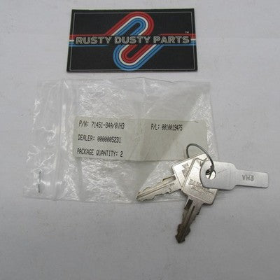 Genuine Harley-Davidson OEM NOS XL Ignition Key Set Code 0VH3 71451-94