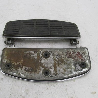 Pair of Harley Davidson OEM Vintage D-Shaped Rider Footboards 50603-74