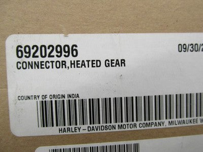 Harley Davidson Genuine NOS Heated Gear Connector 69202996