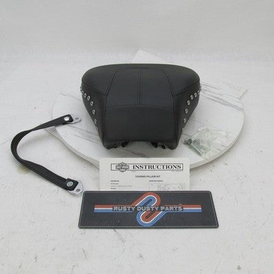 Harley OEM Studded Passenger Pillion Pillow w/ Leather Strap & Hardwar