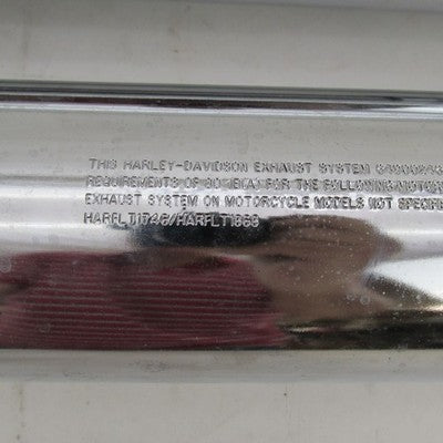 Pair of Harley-Davidson OEM Stock 17-22 Freewheeler Chrome Mufflers 64