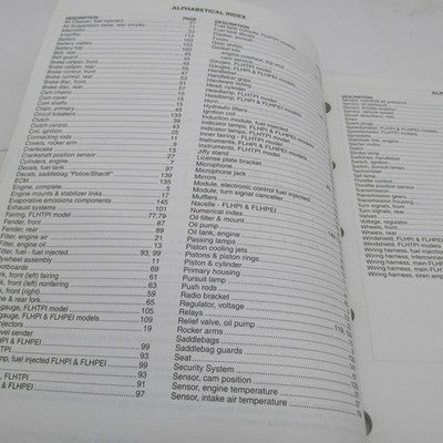 Harley-Davidson Official Factory 2004 FLT Police Models Parts Catalog