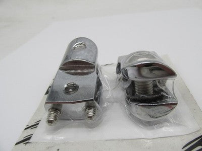 Accutronix Indian and Metric Rear Foot Peg Adapters Chrome 1620-1245