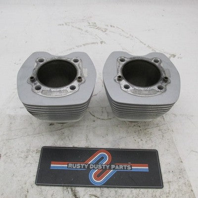 Pair of Harley OEM Stock 99-06 Twin Cam 88 Cylinder Jugs Silver 16593-