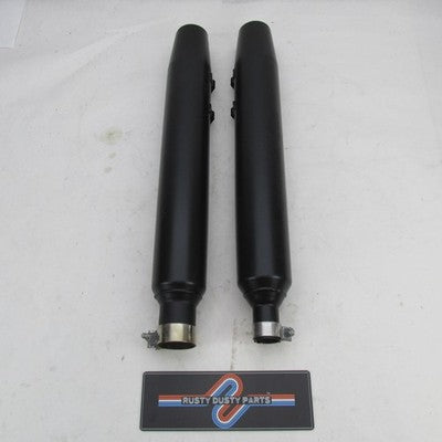 Harley Davidson Stock OEM Touring Mufflers Black 64901268 64901269