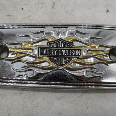 Harley Davidson OEM Transmission End Cover Trim Bar & Shield Gold Flam