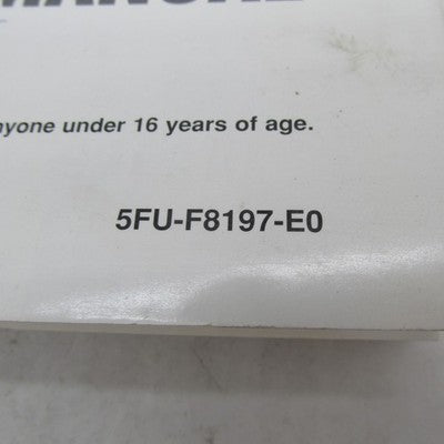 Yamaha OEM YFM400FWNM (C) 1999 Service Manual LIT-11616-13-22 5FU-F819