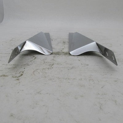 Pair Harley OEM Chrome Fork Mounted Wind Deflectors Lwr Fairings Touri