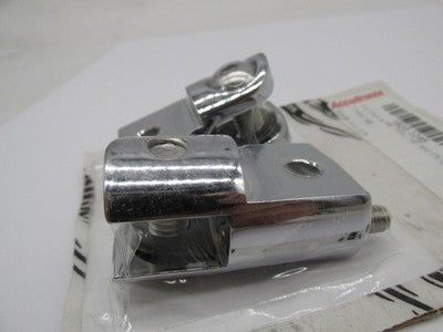 Accutronix Indian and Metric Rear Foot Peg Adapters Chrome 1620-1245