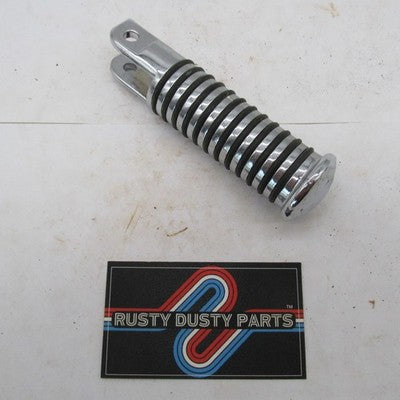 Harley Davidson Chrome Round Rubber Ribbed Female Foot Peg