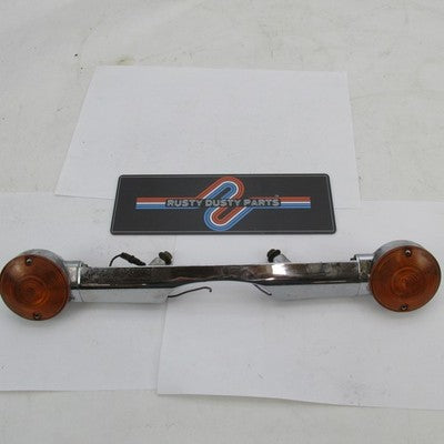 Vintage Harley Davidson Chrome Turn Signal Bar Mount Bracket Used 6851