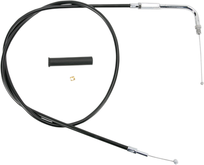 Drag Specialties Alternative Length Black Vinyl Throttle Cable 48in.