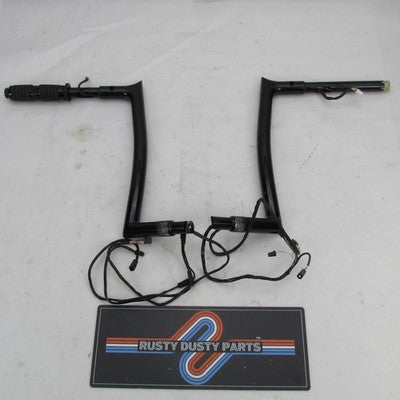 Fat Baggers 2-Piece Harley Black 15" Pointed-Top Meathook Wired Handle