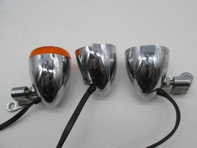 Mixed Lot of 3 Harley-Davidson Genuine Chrome Bullet Turn Signals Asse