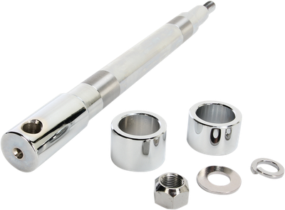 Drag Specialties Chrome Axle Kit Front 0214-0954