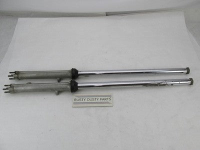 Set of Triumph T120 TR6 Bonneville 650 Front Fork Tubes and Sliders Su