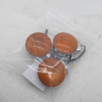 Lot of 3 Harley Davidson OEM Touring Softail Chrome Front Turn Signals