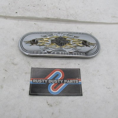 Harley Davidson OEM Transmission End Cover Trim Bar & Shield Gold Flam