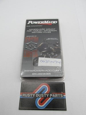 PowerMadd NOS Harley Star Series Handguard Mounting Kit, Black 0635-14