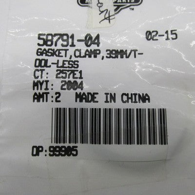 Lot of 2 Harley OEM NOS 39mm Quick-Release Windshield Clamp Gasket 587