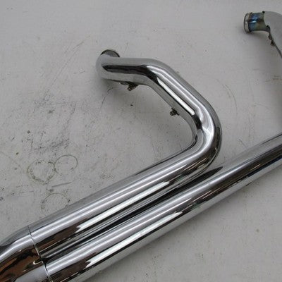 SuperTrapp 85-06 FLH FLT 2-Into-1 SuperMeg Exhaust Header Pipes Chrome