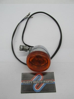 Harley Davidson Genuine Chrome Amber Bullet Turn Signal Assembly 69094