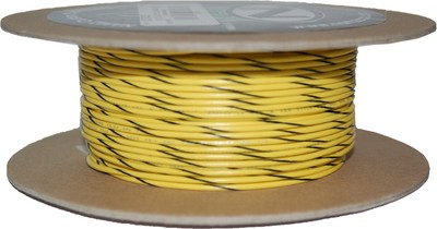 Namz #18G Primary Wire 100' Yellow/Black NWR-40-100
