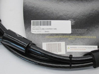 Harley Davidson OEM NOS 7' x 0.4" (10MM) Double Looped Security Cable