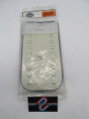Harley Genuine NOS Cream White Leather Heritage Gas Tank Harness Panel