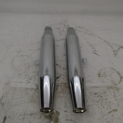 Pair of Harley OEM Stock 97-03 Sportster Mufflers Chrome 65605-97 6561