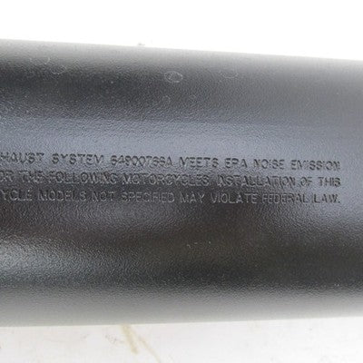 Harley Davidson Genuine Stock Black Exhaust Mufflers 64900765B 6490076