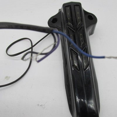 Aftermarket Harley '14+ Touring Gloss Black LED Lighted Lower Fork Leg