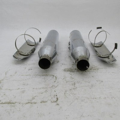 Pair of Harley Davidson OEM Stock SlipOn Mufflers w/ Heat Shields 09-1