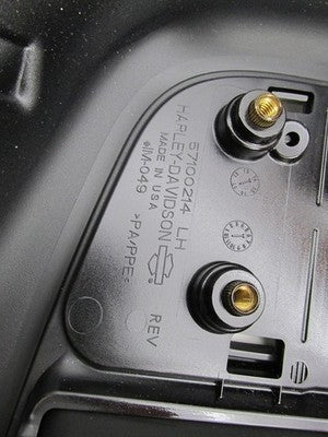 Harley Genuine NOS Lower Left Blackened Cayenne Sunglo Fairing 5710016