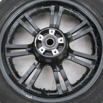 Harley-Davidson OEM Black 7-Spoke Dual Disc Front Wheel w/ Dunlop D402