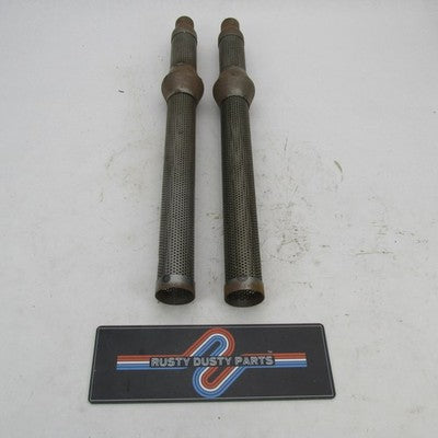 Pair of Harley Aftermarket Exhaust Baffle Inserts 24.5" Perforated Dra