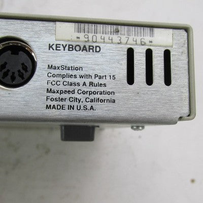 Vintage Maxpeed NOS Maxstation Computer Terminal Base Station Host Box
