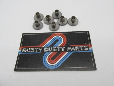Lot of 7 Harley Genuine NOS 11/64" x 1/4" Speedom Cable Guide Rivets 8