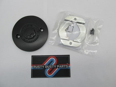 Harley-Davidson OEM NOS Willie G Skull Right Side Medallion Black 2580