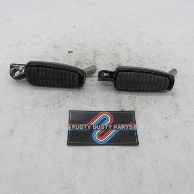 Pair of Harley Davidson OEM Black Footpegs V-Rod Sportster Streamliner